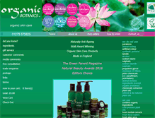 Tablet Screenshot of organicbotanics.com