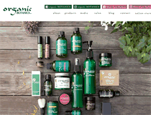 Tablet Screenshot of organicbotanics.jp